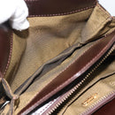 FENDI Zucca Canvas Hand Bag Brown Gold Tone Auth 194558V-22