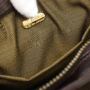 FENDI Zucca Canvas Hand Bag Brown Gold Tone Auth 194558V-12