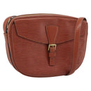 LOUIS VUITTON Epi Jeune Fille MM Shoulder Bag Brown M52153 LV Auth 194559-1