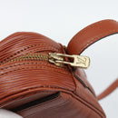 LOUIS VUITTON Epi Jeune Fille MM Shoulder Bag Brown M52153 LV Auth 194559-9