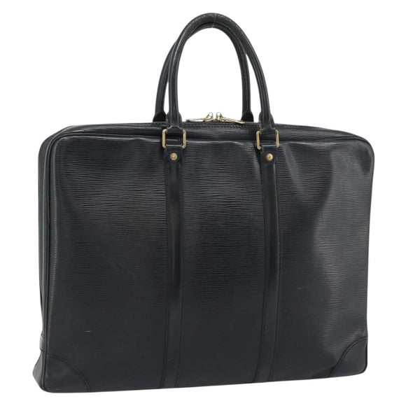 LOUIS VUITTON Epi Porte Documents Voyage Business Bag Black M40321 Auth 194561