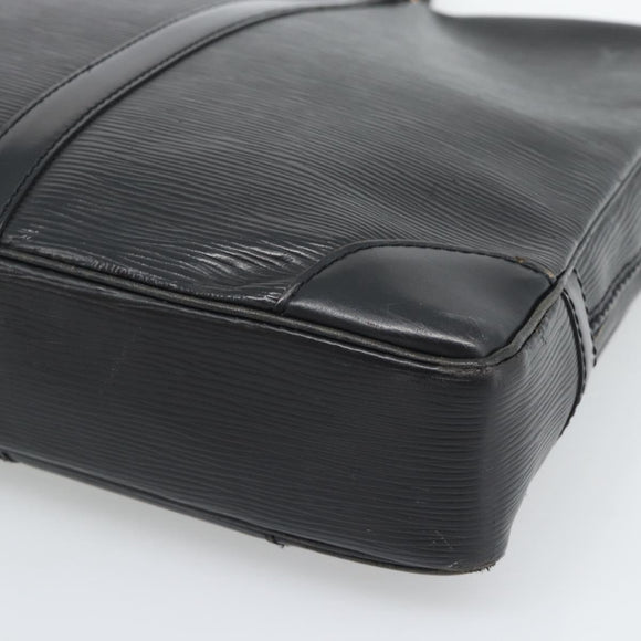 LOUIS VUITTON Epi Porte Documents Voyage Business Bag Black M40321 Auth 194561