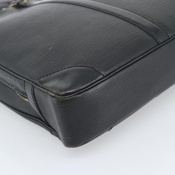 LOUIS VUITTON Epi Porte Documents Voyage Business Bag Black M40321 Auth 194561