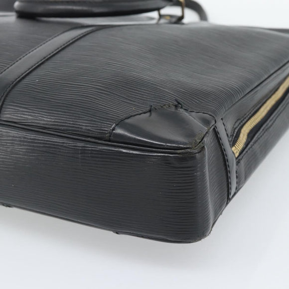 LOUIS VUITTON Epi Porte Documents Voyage Business Bag Black M40321 Auth 194561