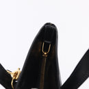 CARTIER PANTHERE Hand Bag Leather 2way Black Gold Auth 194562V-19