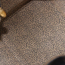 CARTIER PANTHERE Hand Bag Leather 2way Black Gold Auth 194562V-11
