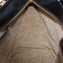 CARTIER PANTHERE Hand Bag Leather 2way Black Gold Auth 194562V-21