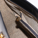 CARTIER PANTHERE Hand Bag Leather 2way Black Gold Auth 194562V-23