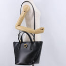 CARTIER PANTHERE Hand Bag Leather 2way Black Gold Auth 194562V-25