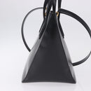 CARTIER PANTHERE Hand Bag Leather 2way Black Gold Auth 194562V-4