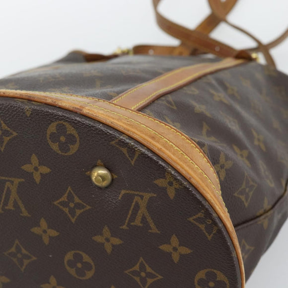 LOUIS VUITTON Monogram Bucket GM Shoulder Bag M42236 LV Auth 194566