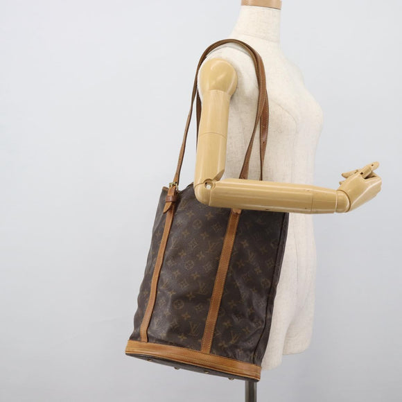 LOUIS VUITTON Monogram Bucket GM Shoulder Bag M42236 LV Auth 194566