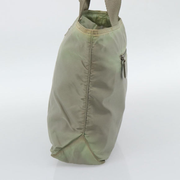 PRADA Tote Bag Nylon Green Auth 194568