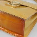 LOUIS VUITTON Monogram Vernis Spring Street Hand Bag Gris M91029 LV Auth 194572-9