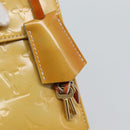 LOUIS VUITTON Monogram Vernis Spring Street Hand Bag Gris M91029 LV Auth 194572-17