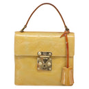 LOUIS VUITTON Monogram Vernis Spring Street Hand Bag Gris M91029 LV Auth 194572-13