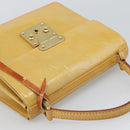 LOUIS VUITTON Monogram Vernis Spring Street Hand Bag Gris M91029 LV Auth 194572-6