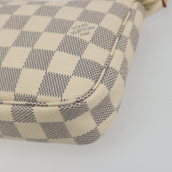 LOUIS VUITTON Damier Azur Pochette Accessoires Pouch N51986 LV Auth 194573V