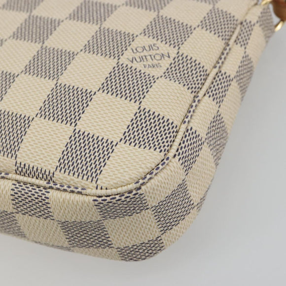 LOUIS VUITTON Damier Azur Pochette Accessoires Pouch N51986 LV Auth 194573V