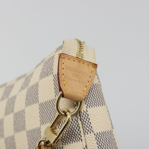 LOUIS VUITTON Damier Azur Pochette Accessoires Pouch N51986 LV Auth 194573V