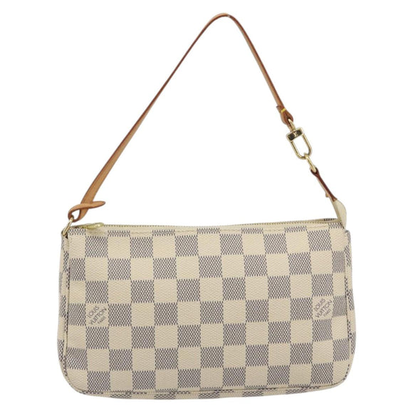 LOUIS VUITTON Damier Azur Pochette Accessoires Pouch N51986 LV Auth 194573V