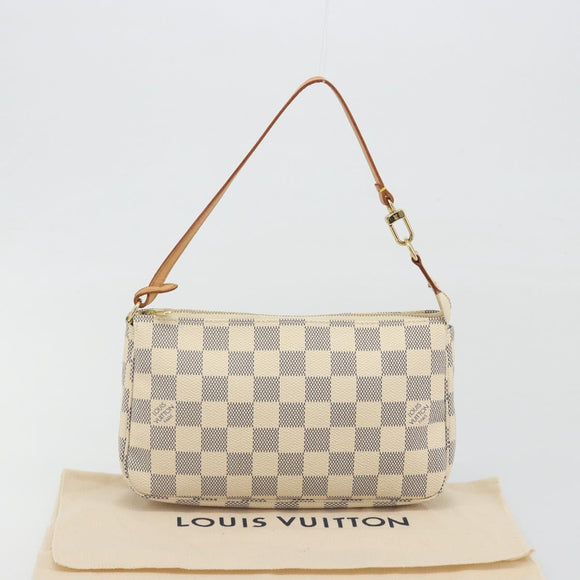LOUIS VUITTON Damier Azur Pochette Accessoires Pouch N51986 LV Auth 194573V