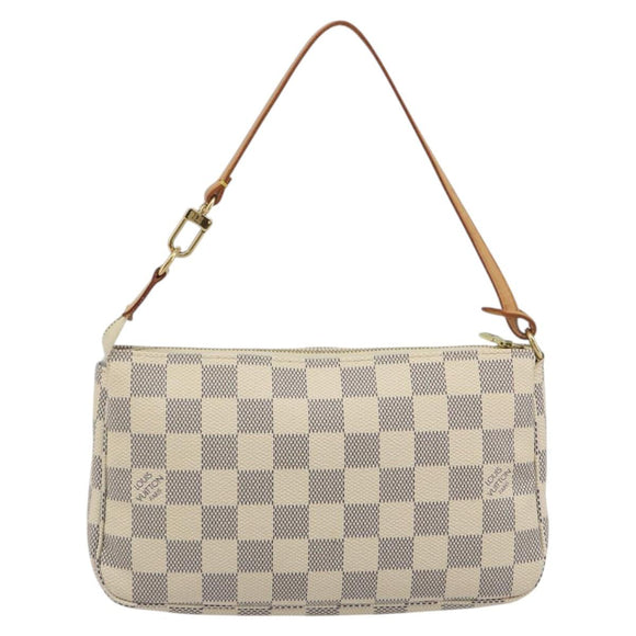 LOUIS VUITTON Damier Azur Pochette Accessoires Pouch N51986 LV Auth 194573V