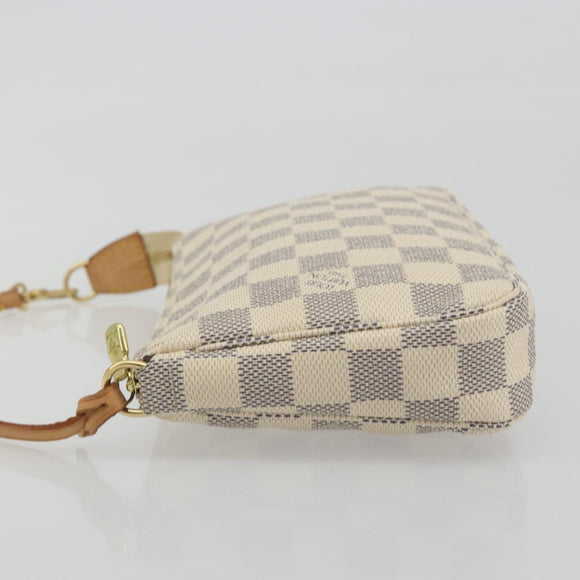 LOUIS VUITTON Damier Azur Pochette Accessoires Pouch N51986 LV Auth 194573V