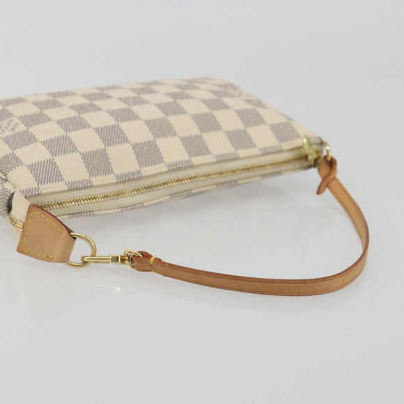 LOUIS VUITTON Damier Azur Pochette Accessoires Pouch N51986 LV Auth 194573V