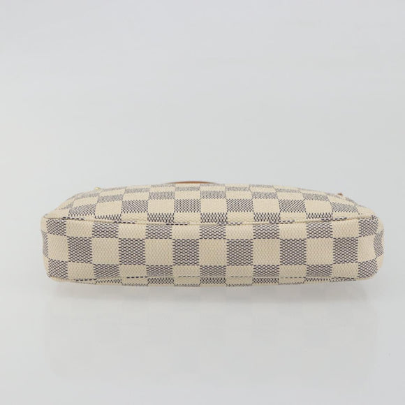 LOUIS VUITTON Damier Azur Pochette Accessoires Pouch N51986 LV Auth 194573V