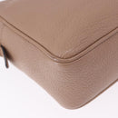Miu Miu Shoulder Bag Leather Beige Gold Auth 194575V-16