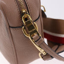 Miu Miu Shoulder Bag Leather Beige Gold Auth 194575V-18