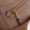 Miu Miu Shoulder Bag Leather Beige Gold Auth 194575V-19
