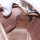 Miu Miu Shoulder Bag Leather Beige Gold Auth 194575V-23
