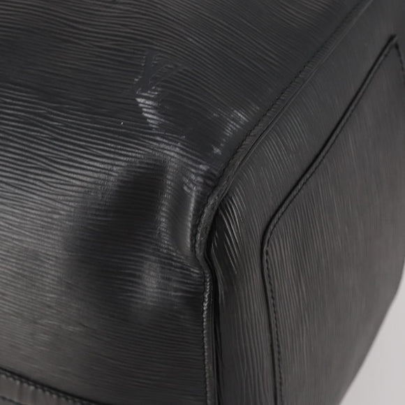 LOUIS VUITTON Epi Keepall 55 Boston Bag Noir Black M42952 LV Auth 194576
