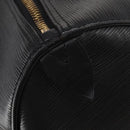 LOUIS VUITTON Epi Keepall 55 Boston Bag Noir Black M42952 LV Auth 194576-15