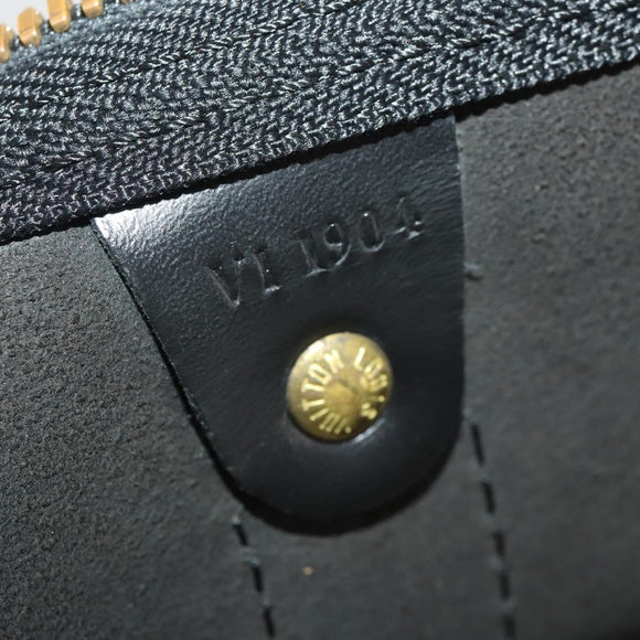 LOUIS VUITTON Epi Keepall 55 Boston Bag Noir Black M42952 LV Auth 194576