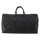 LOUIS VUITTON Epi Keepall 55 Boston Bag Noir Black M42952 LV Auth 194576-3