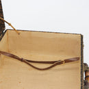 FENDI Zucca Canvas Trunk Black Brown Auth 194577A-24