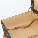 FENDI Zucca Canvas Trunk Black Brown Auth 194577A-25