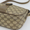 GUCCI GG Supreme Web Sherry Line Bag PVC Beige Gold 14 02 032 Auth 194578-10