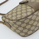 GUCCI GG Supreme Web Sherry Line Bag PVC Beige Gold 14 02 032 Auth 194578-15
