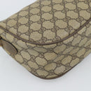 GUCCI GG Supreme Web Sherry Line Bag PVC Beige Gold 14 02 032 Auth 194578-17