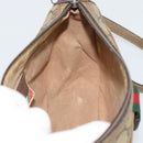 GUCCI GG Supreme Web Sherry Line Bag PVC Beige Gold 14 02 032 Auth 194578-19