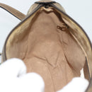 GUCCI GG Supreme Web Sherry Line Bag PVC Beige Gold 14 02 032 Auth 194578-20