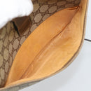 GUCCI GG Supreme Web Sherry Line Bag PVC Beige Gold 14 02 032 Auth 194578-11