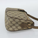 GUCCI GG Supreme Web Sherry Line Bag PVC Beige Gold 14 02 032 Auth 194578-4