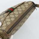GUCCI GG Supreme Web Sherry Line Bag PVC Beige Gold 14 02 032 Auth 194578-6