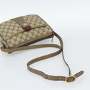 GUCCI GG Supreme Web Sherry Line Bag PVC Beige Gold 14 02 032 Auth 194578-7