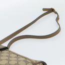 GUCCI GG Supreme Web Sherry Line Bag PVC Beige Gold 14 02 032 Auth 194578-8